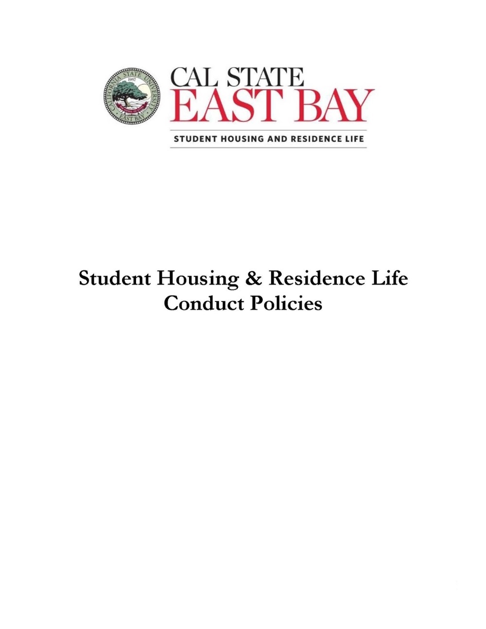 Housing Conduct Policies