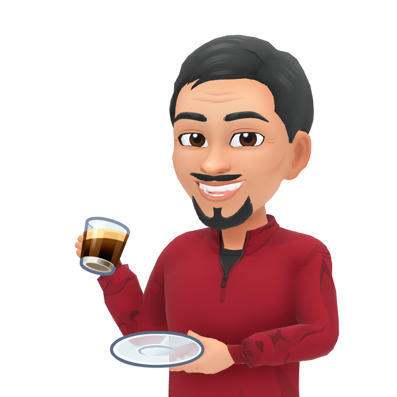 avatar of man holding coffee