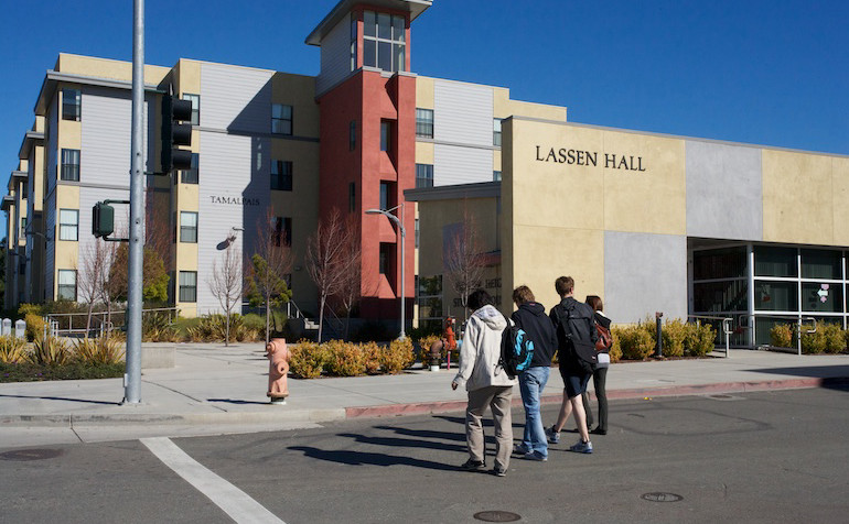 on campus housing at Pioneer Heights