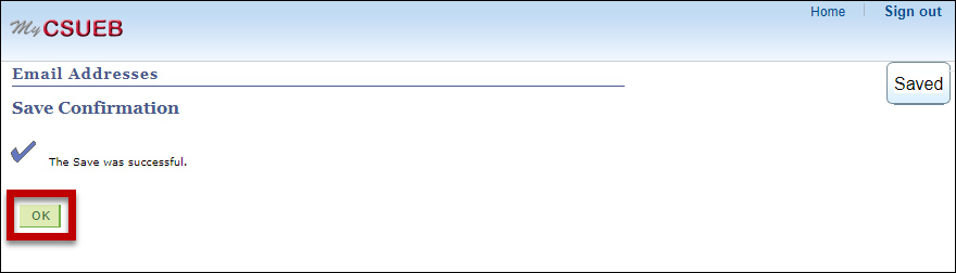 OK button highlighted