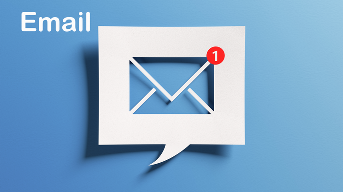 Button to learn more about email
