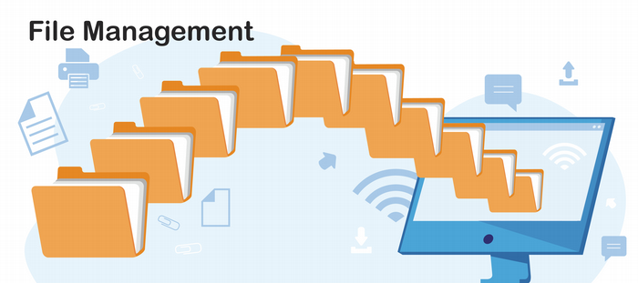 Button to learn more about file management