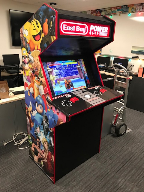 The finished arcade machine