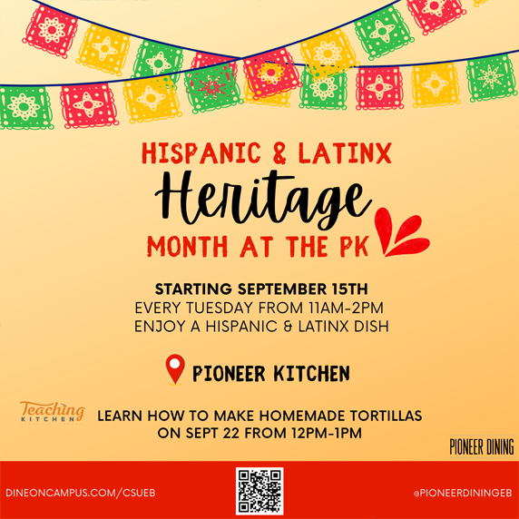 Hispanic & Latinx Heritage Month at the PK flyer