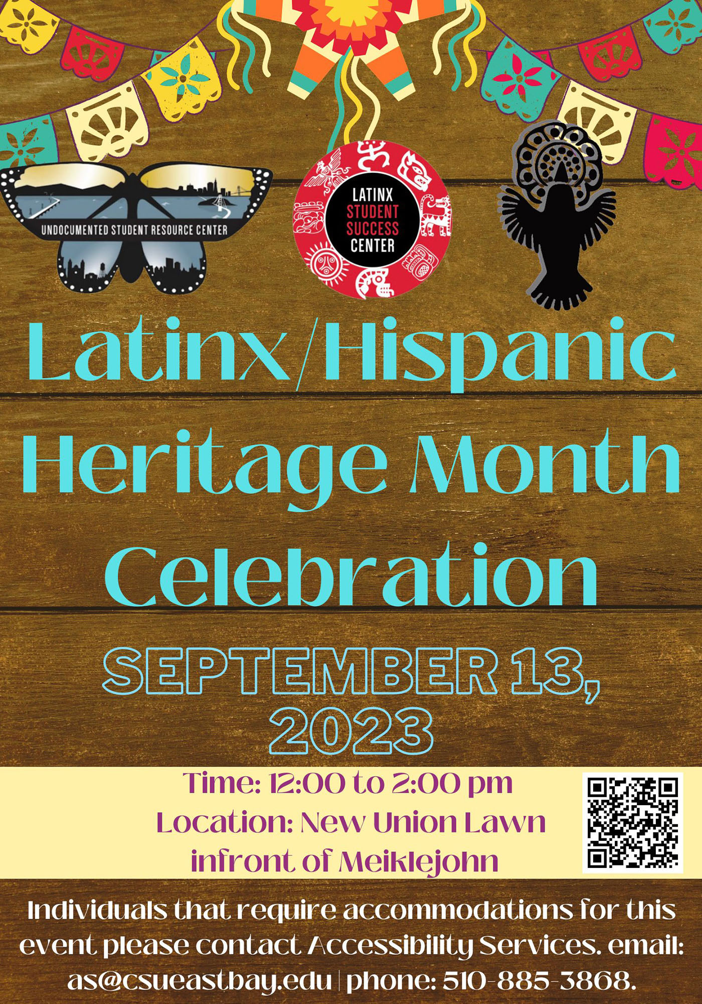 Latinx Hispanic Heritage Month Celebration flyer