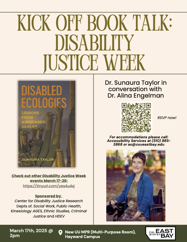 Disability Justice Kick Off Book Talk