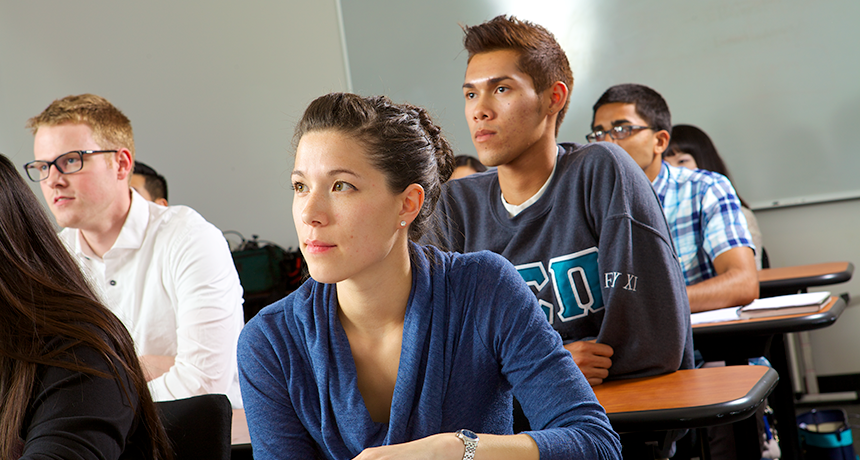 students in classroom