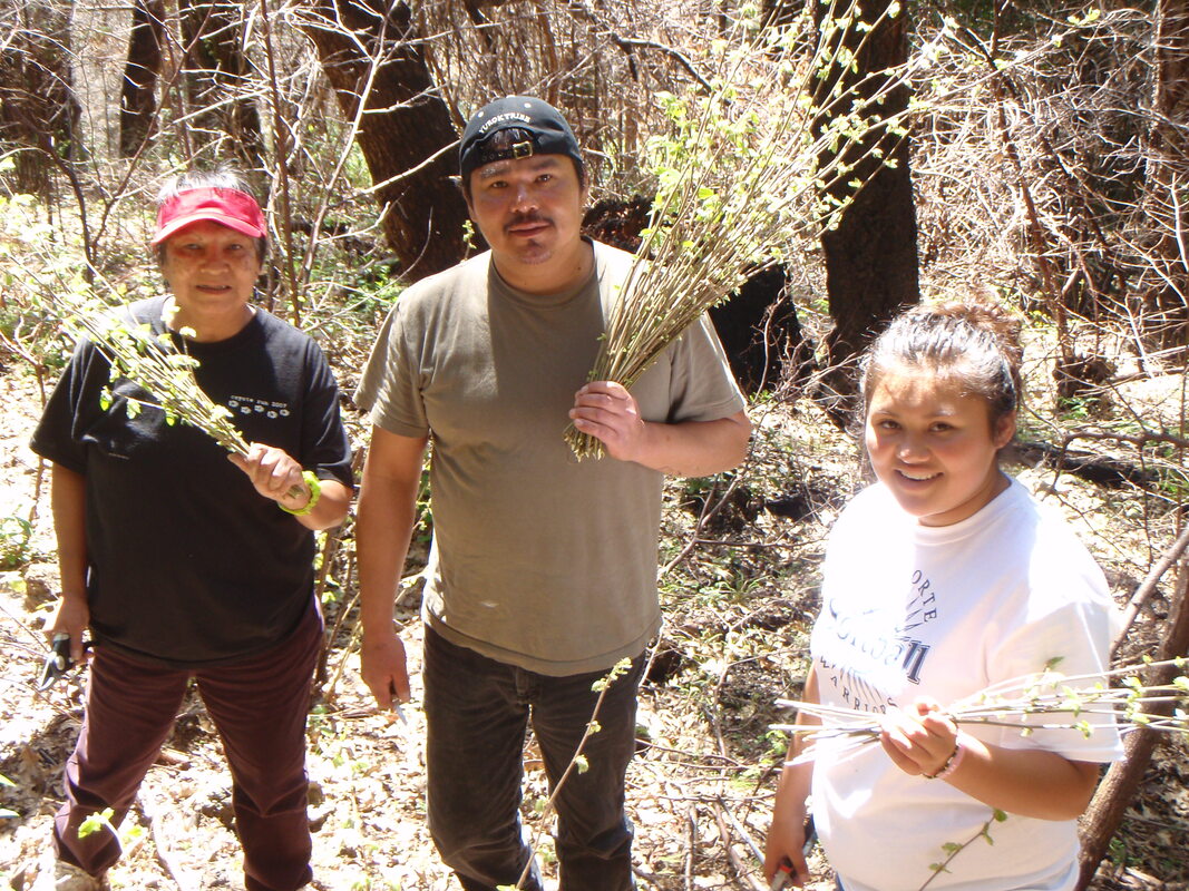 Yurok Gathering; Mom, Son, and Daughter