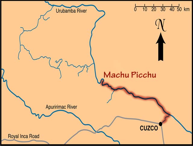 machu picchu map