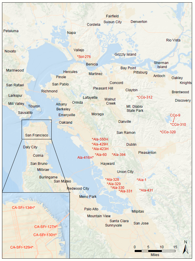 bay area site map