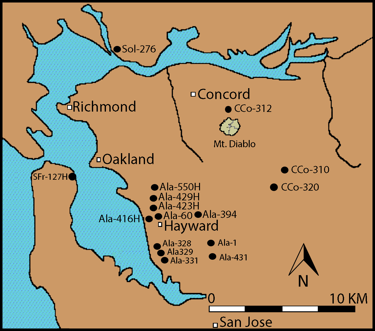 bay area site map