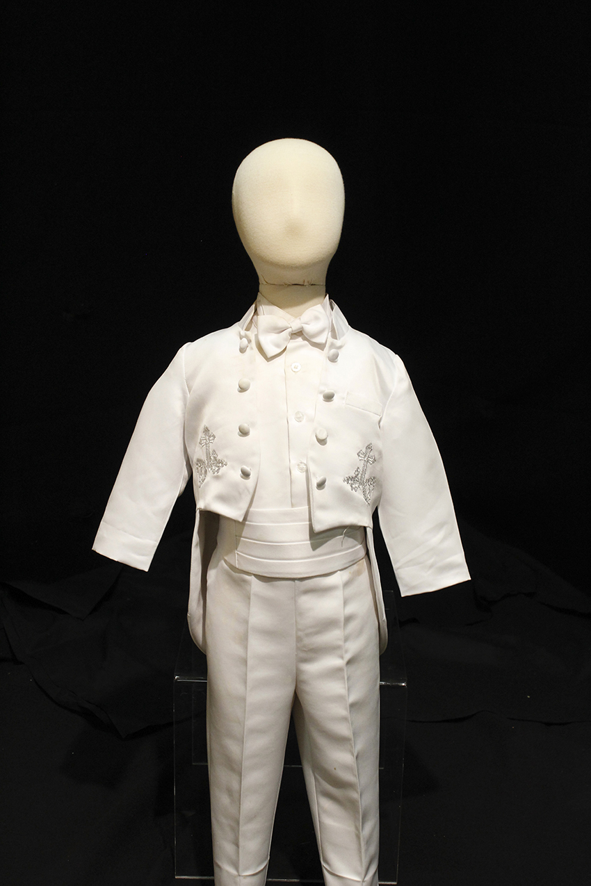 child's white suit