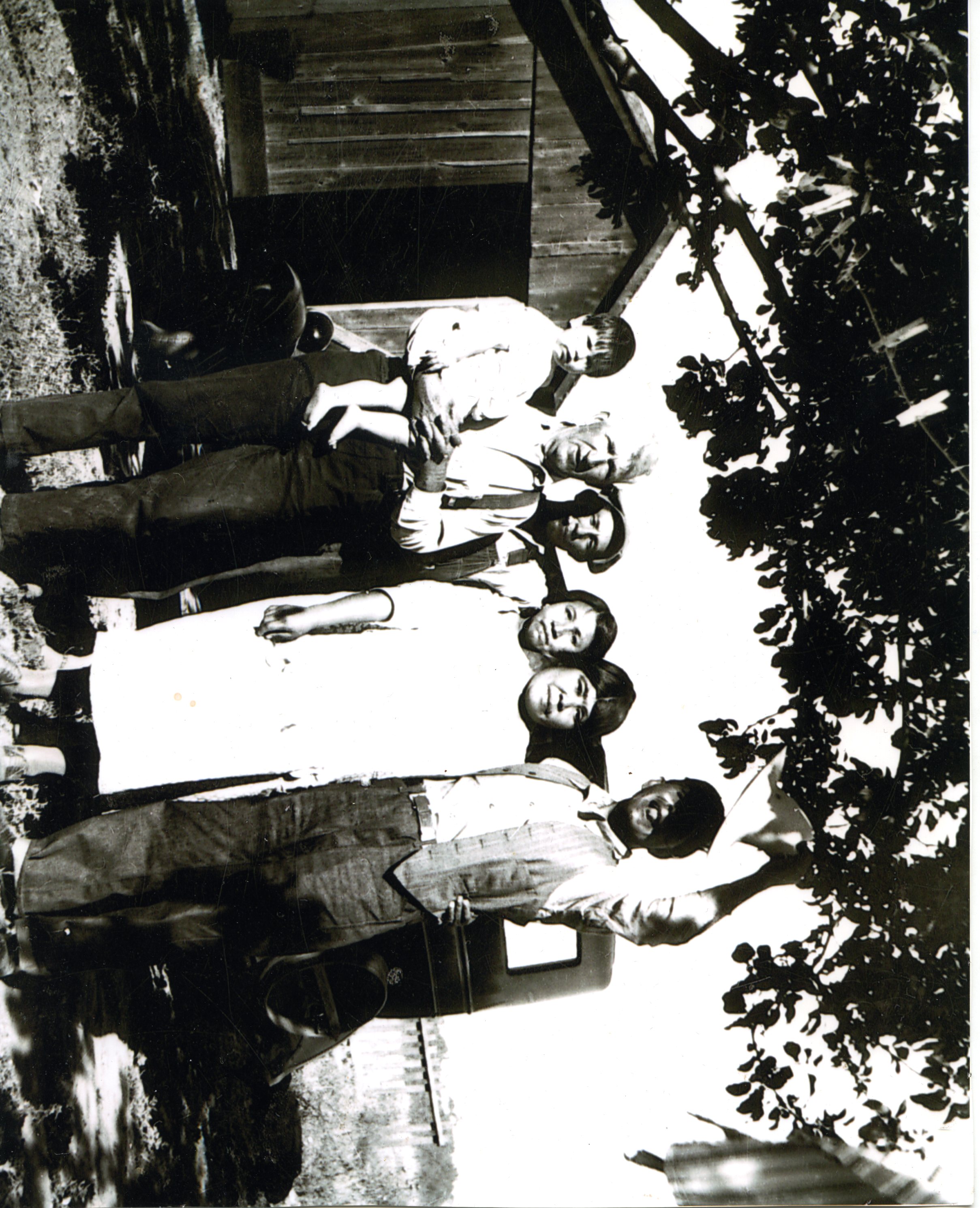 group of men on farmland