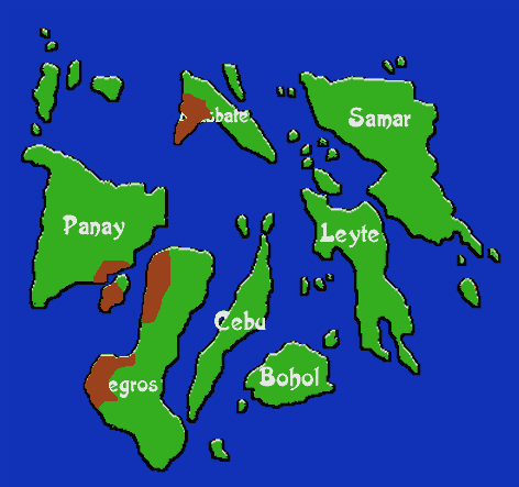 Hiligaynon map