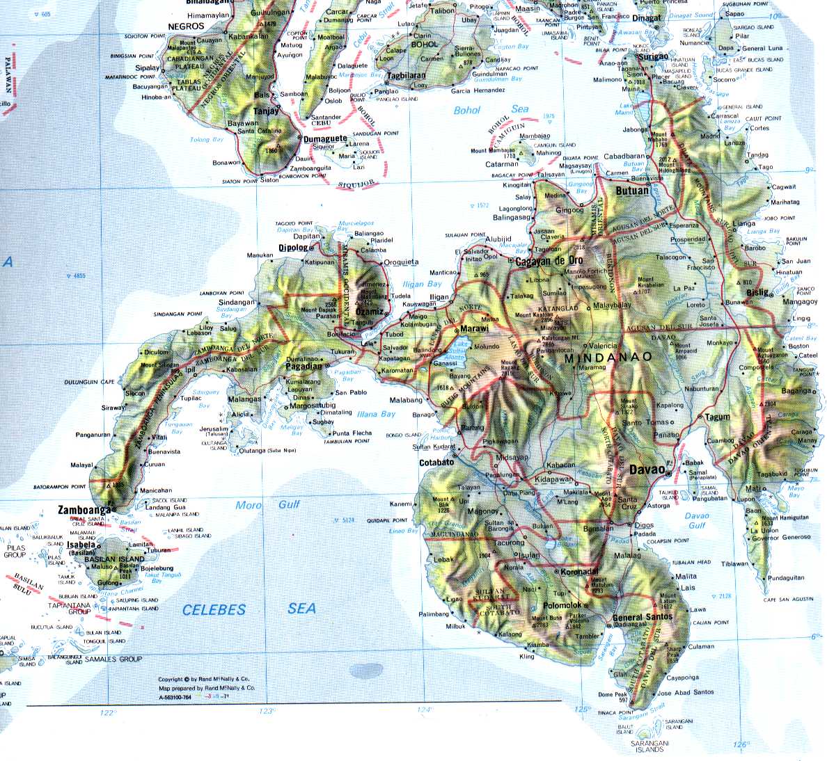 map of Mindanao