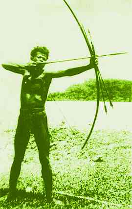 man with bow