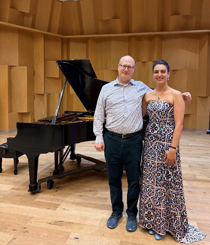 Omri Shimron with Maryam Farshadfar