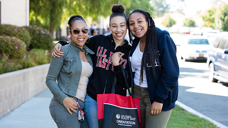 Group of students smiling