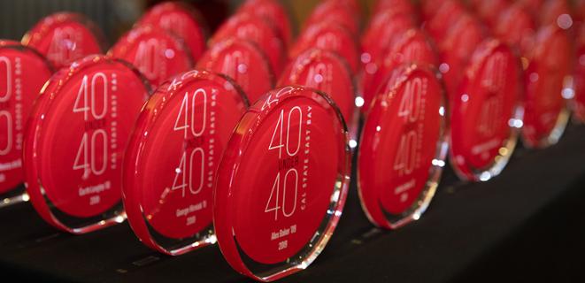 40 Under 40 plaques