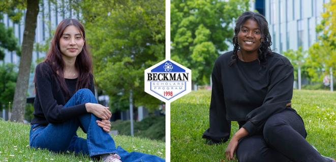 Beckman Award Winners Litzy Juarez Serrano and Tiana Bishop