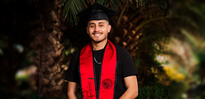 Estuardo Sanchez graduation photograph