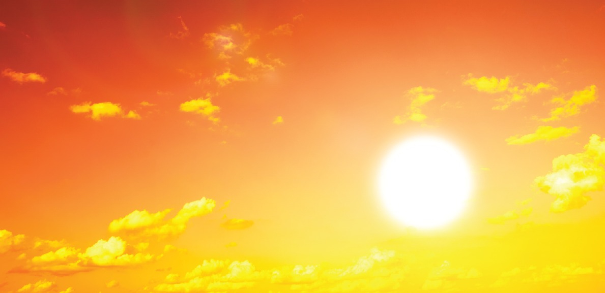 Sun and heat wave image