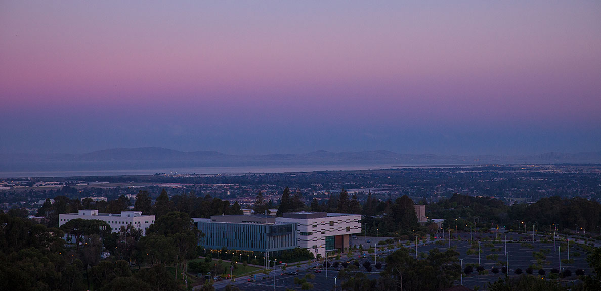 Cal State East Bay at sunrise