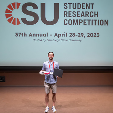 Justin Matties at CSU Student Research Competition