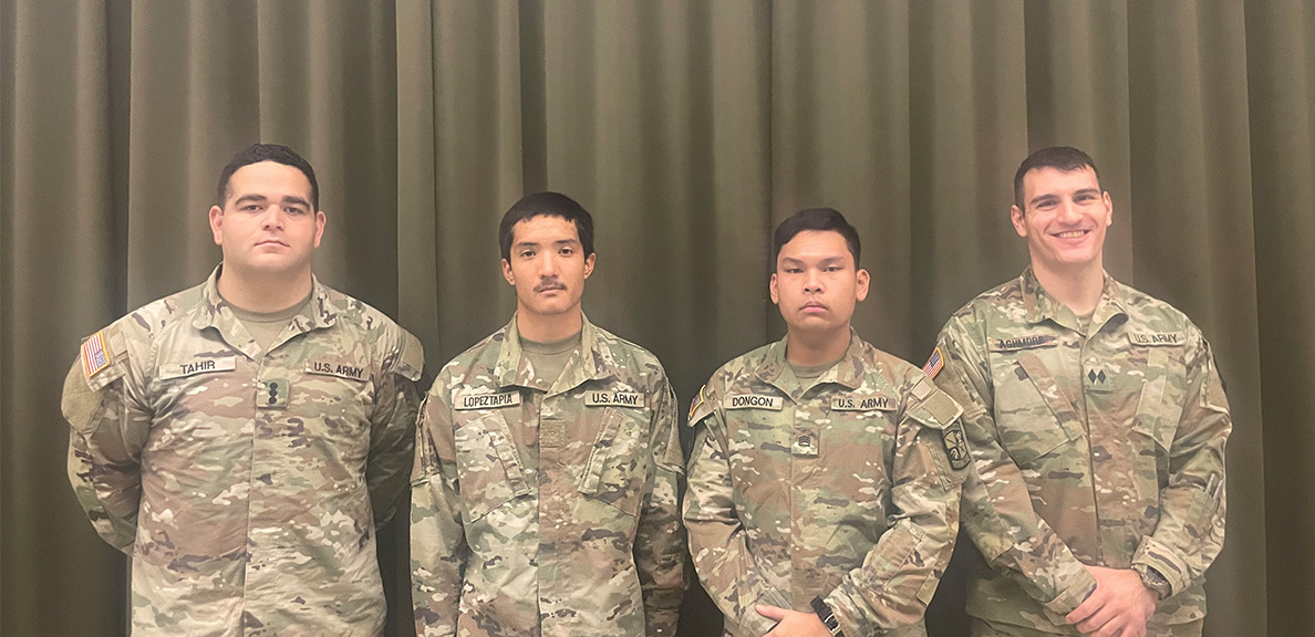 The four cadets at Cal State East Bay