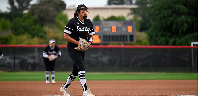 CCAA Pitcher of the Year Marissa Quintero on the field