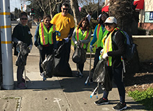 CSU East Bay students participating in community service