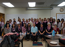 group of people in a class room