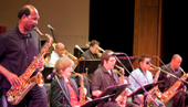 Jazz Orchestra performs at Hayward schools benefit concert.