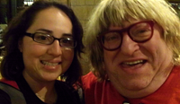 April Rodriguez with Bruce Vilanch at the RAEF benefit concert.