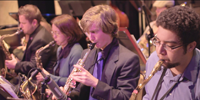 Jazz students (From left to right) Christopher Almada , Mari Hayashi, Alex Attard, and Antonio Juarez