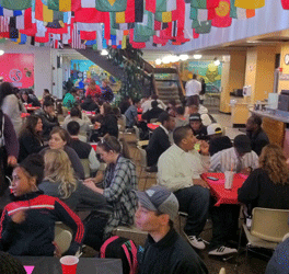 The Old University Union, at lunch hour during one of its busiest days. (Garvin Tso)