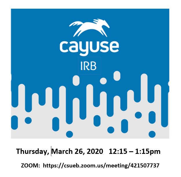 IRB Cayuse Training