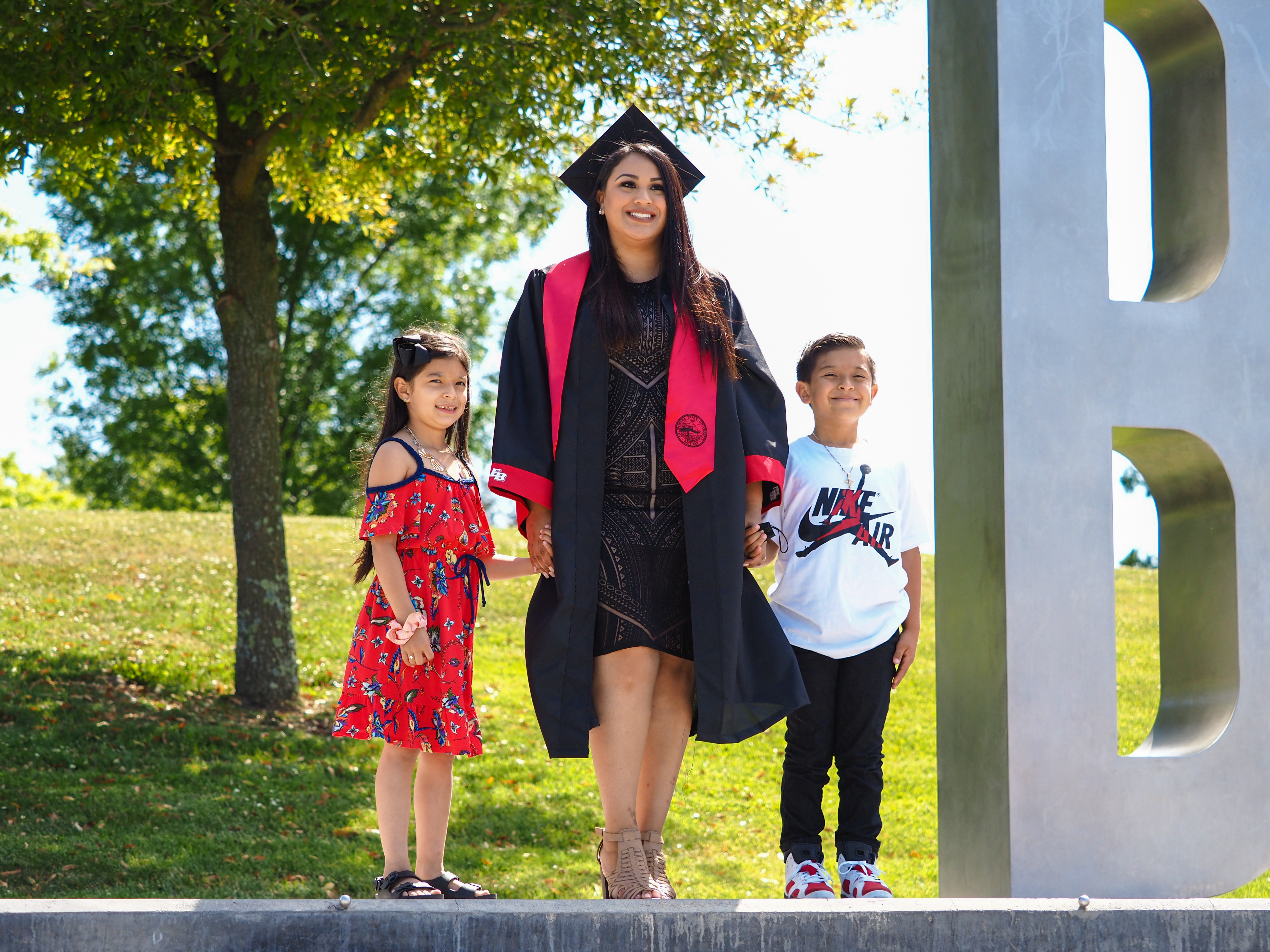 Graduate with children