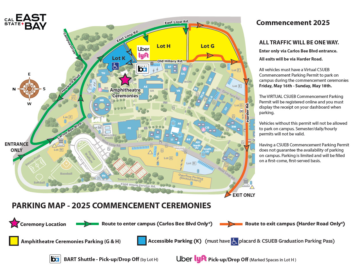 grad parking map 2025