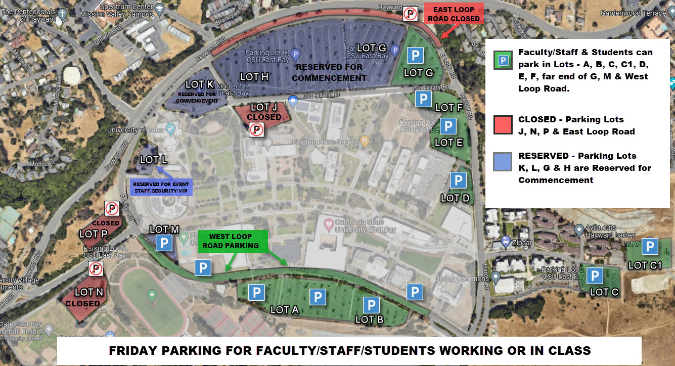 Friday May 16th parking map