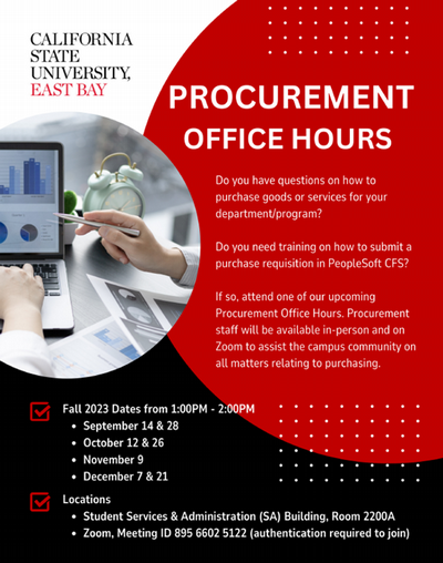 PROCUREMENT OFFICE HOURS FLYER