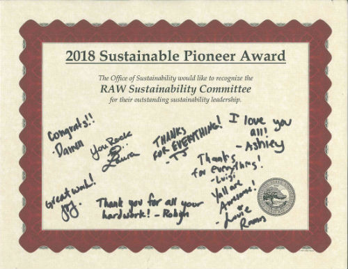 Sustainable Pioneer Award