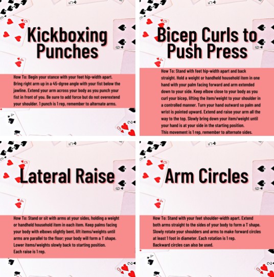 Deck of Fitness Arm Workout