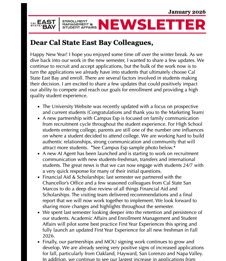 January 2026 Newsletter