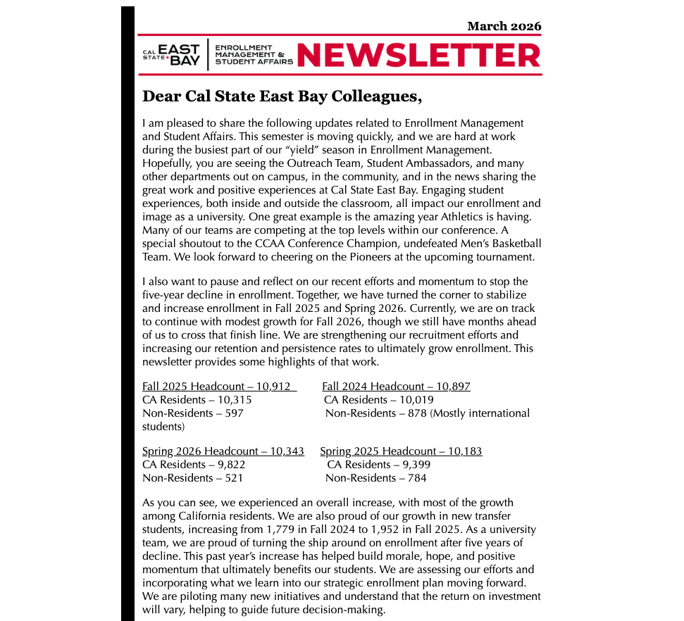 March 2026 Newsletter