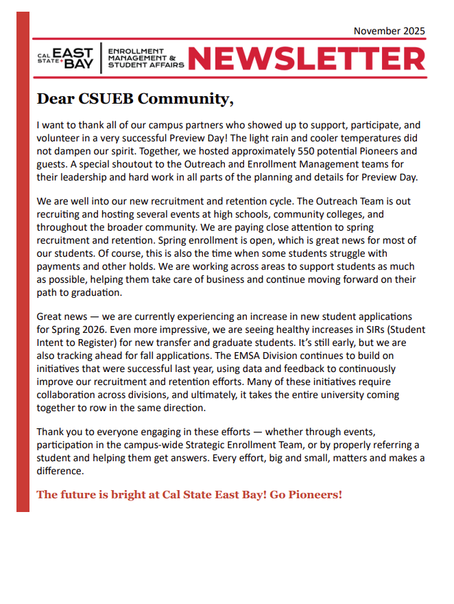 November 2025 Newsletter