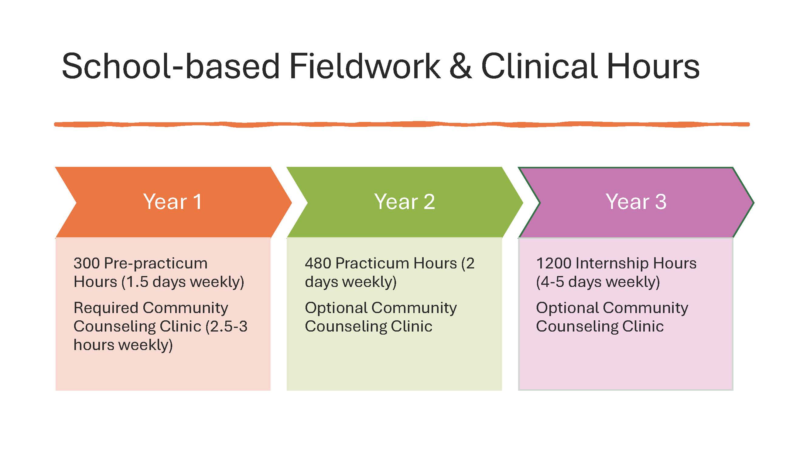 fieldwork and clinical hours