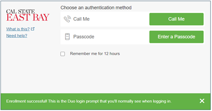 Duo Enrollment Step 14