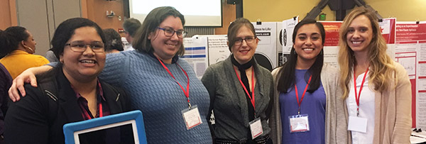 students at research symposium