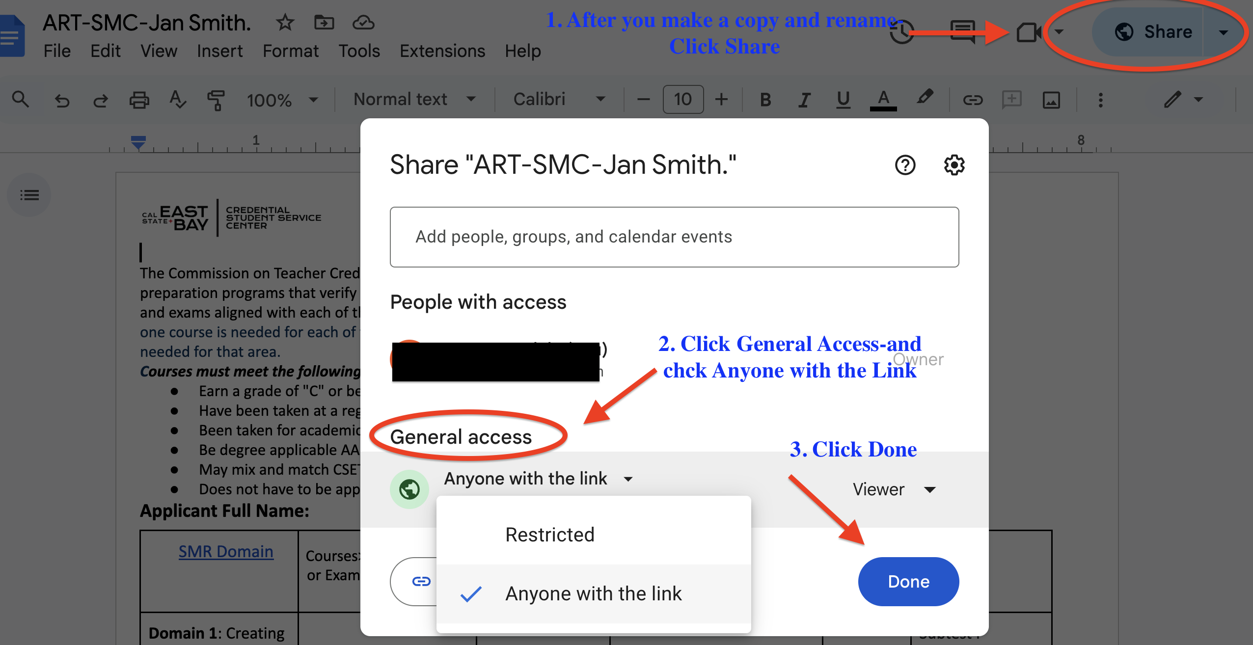 SMC google form instructions 2